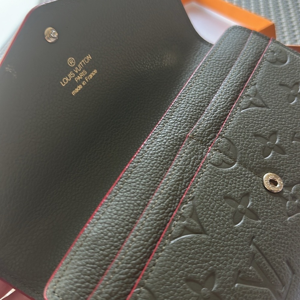 Louis Vuitton Green and Red Wallet